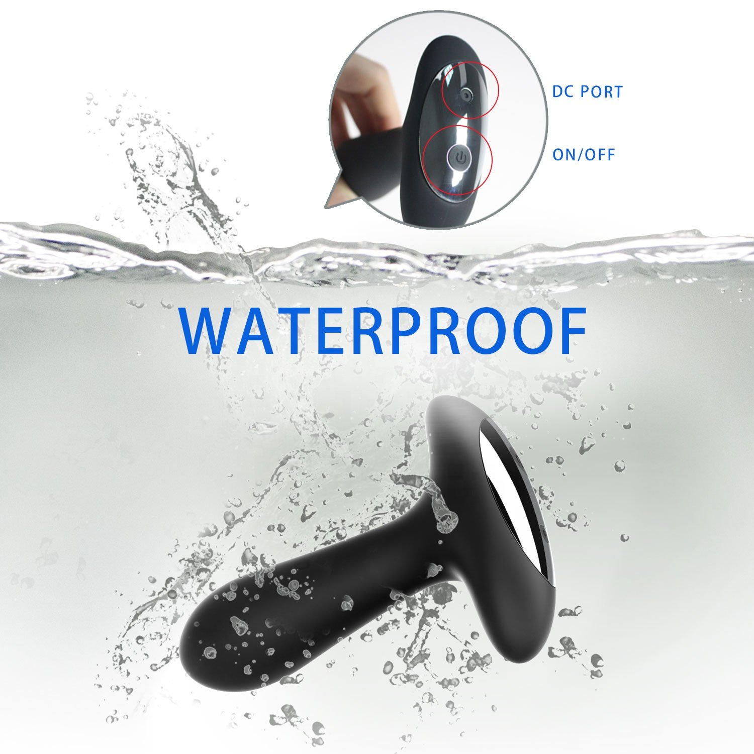Prostate Massager Anal Vibrator with 10 vibration modes, Butt Stimulator Plug for Male and Women Advanced Players Adult Sex Toy