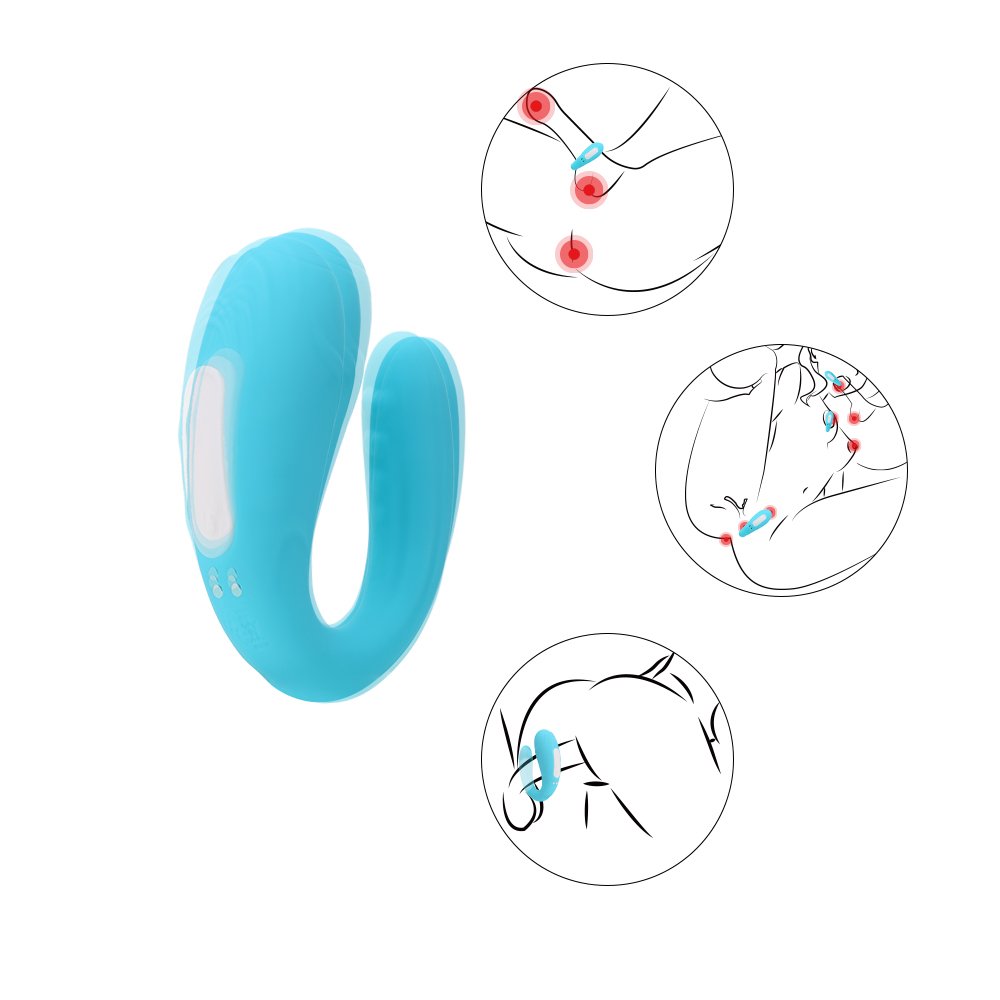 Wholesale Women Vagina Anal Clitoris Couples Wearable Vibrator Wireless Silicone Massager Electric Vibration