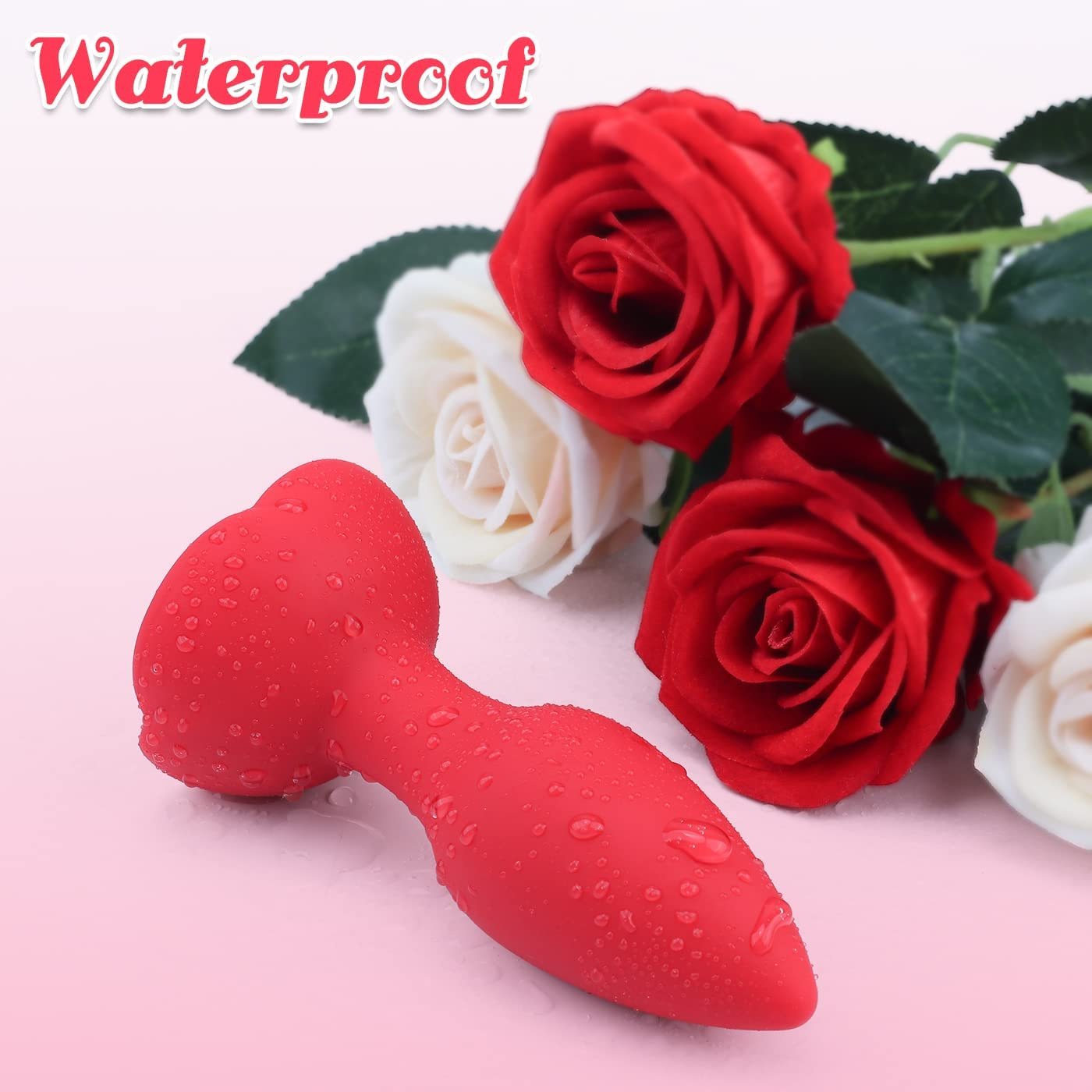 Sexfoxes OEM ODM Slapping Anal Plug Wireless Remote Control Prostate Massager Rose Sex Toy Vibrating Anal Butt Plug For Gay Man