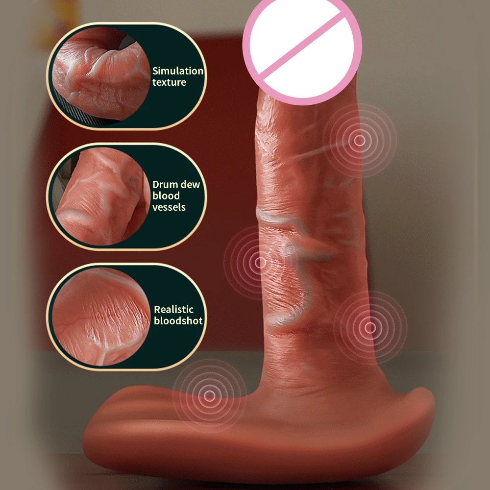 Telescopic Dildo Vibrator Wearable Dildo Remote Masturbator Female Vagina G Spot Massager Clit Stimulator Sex Toys For Women