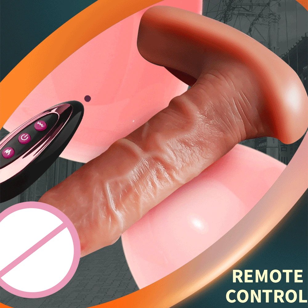 Telescopic Dildo Vibrator Wearable Dildo Remote Masturbator Female Vagina G Spot Massager Clit Stimulator Sex Toys For Women