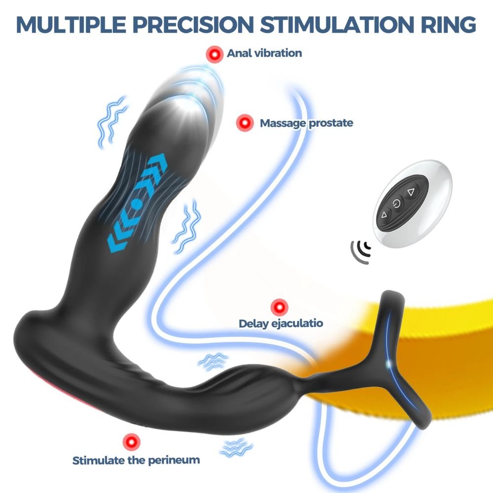 Remote Control Silicone Anal Plug Vibrator Thrusting Vibrating Dildos Adult Butt plug Prostate Massager Masturbation Sex Toys