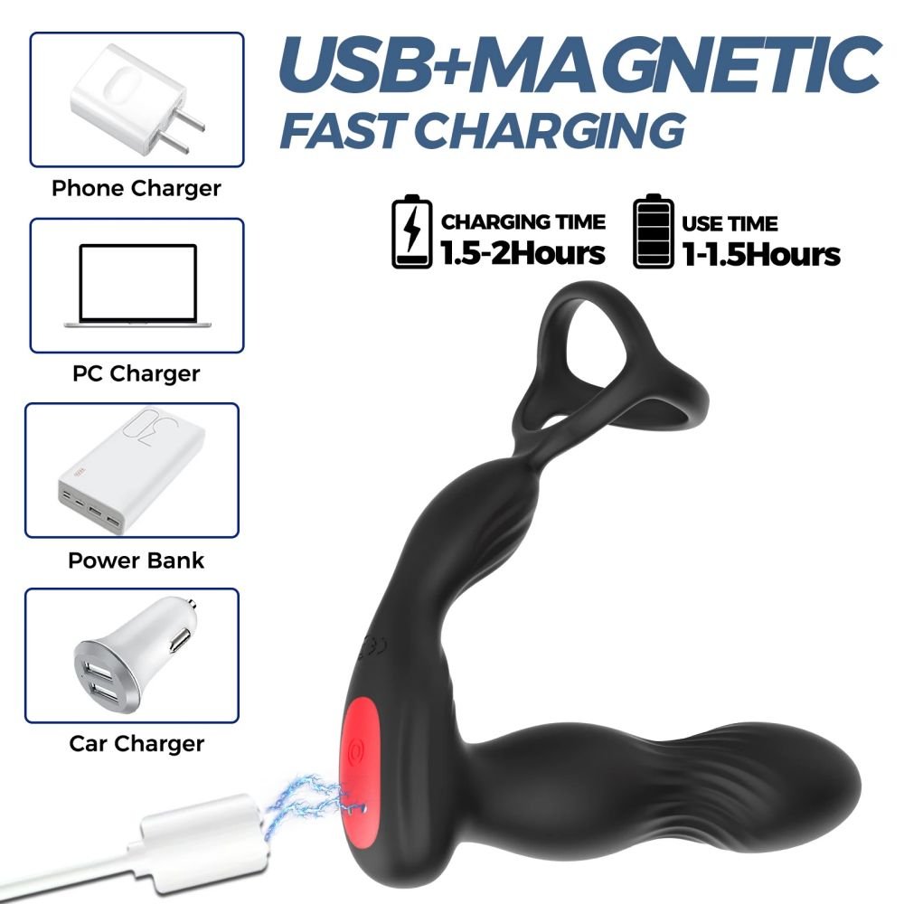 Remote Control Silicone Anal Plug Vibrator Thrusting Vibrating Dildos Adult Butt plug Prostate Massager Masturbation Sex Toys