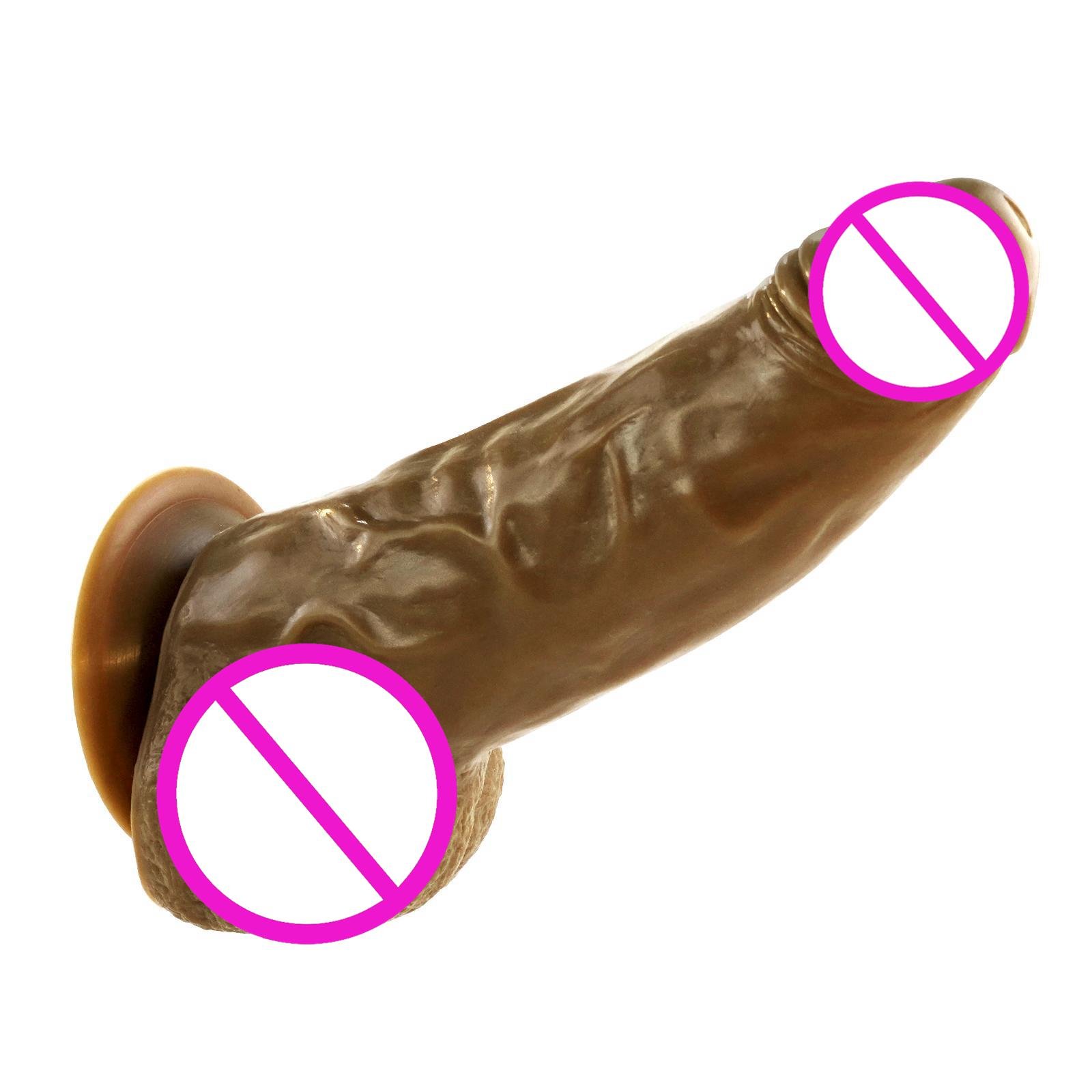15cm Long Huge Thick Dia 19cm Dildo Strong Suction Cup Vagina G-spot Stronger Stimulus Artificial Penis Adult Sex Toy For Women