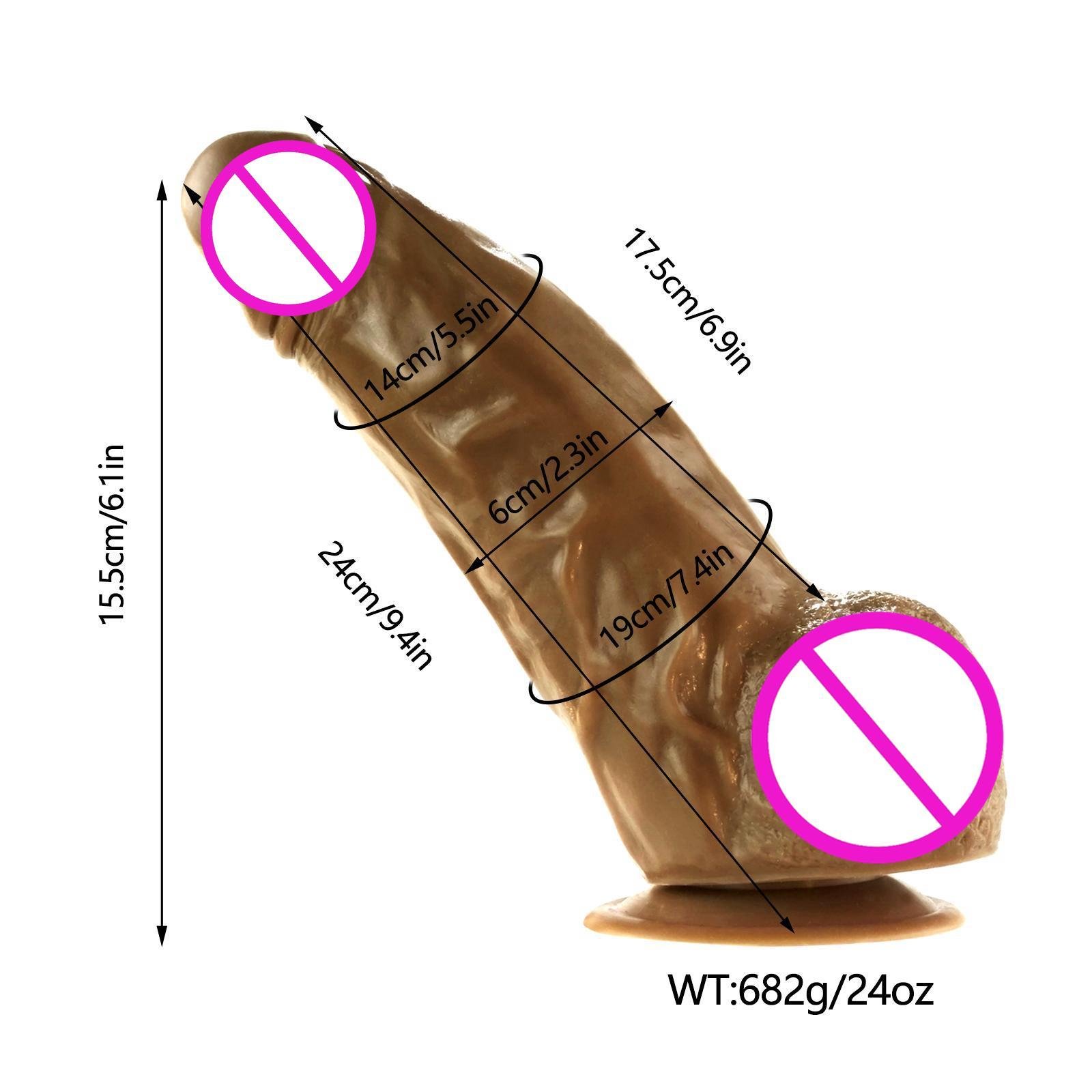 15cm Long Huge Thick Dia 19cm Dildo Strong Suction Cup Vagina G-spot Stronger Stimulus Artificial Penis Adult Sex Toy For Women