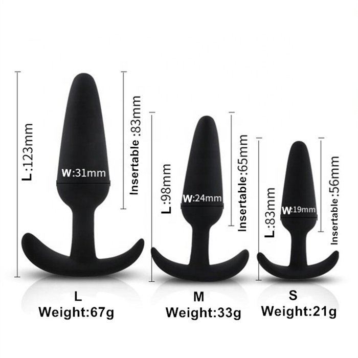 Supply silicone anal plug sex toys for adult women masturbation
