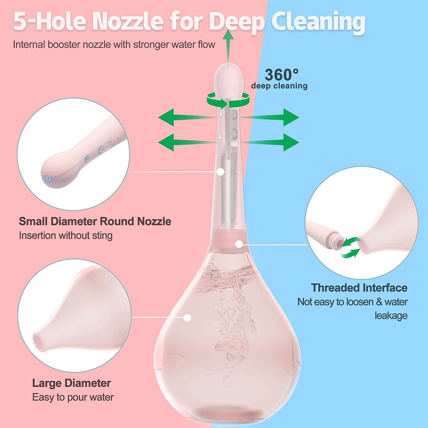 Cleaner Sex Toys for Gay Enema Cleaner Tool Silicone Rechargeable Anal Douche Shower Cleaning enemator Anal Cleaner