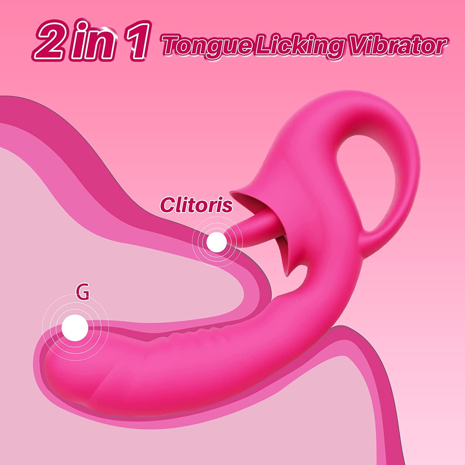 YOUNG WILClitoral Licking G Spot Vibrator Realistic Dildo Clitoralis Stimulator 10 Modes Strap-On Dildo Adult Sex Toys for Women