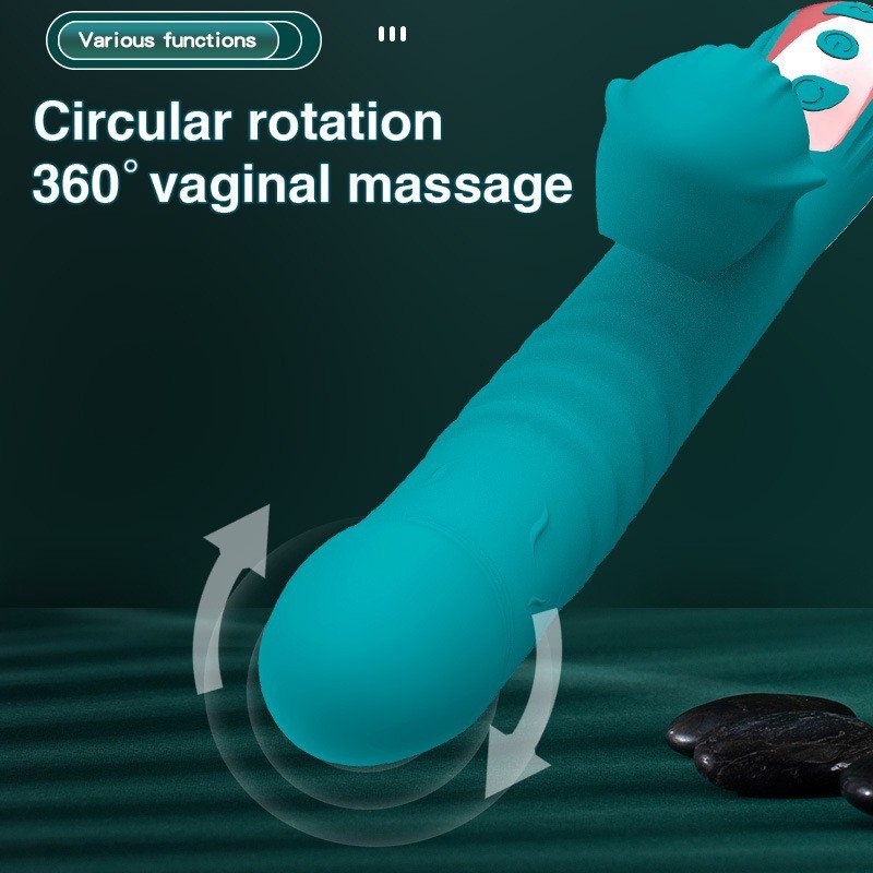 Popular Products 2024 Hot Selling 3 In 1 Sucking Thrusting Heating Vibrator For Women Clitoral G Spot Anal Stimulation