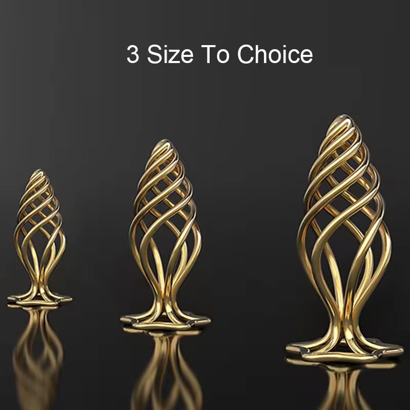 Good Price High Quality Hollow Spiral Metal Butt Plug Sex Toys Anal Globular Adult Products For Women And Men Juguetes Sexuales