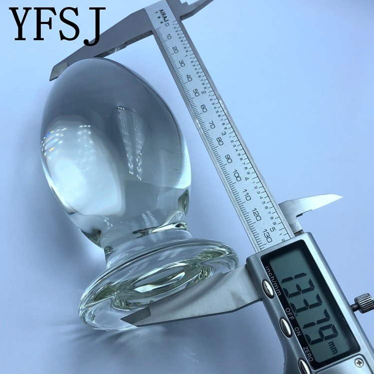 Huge . glass anal for . Prostate G SPOT Massager sex toy for women or men