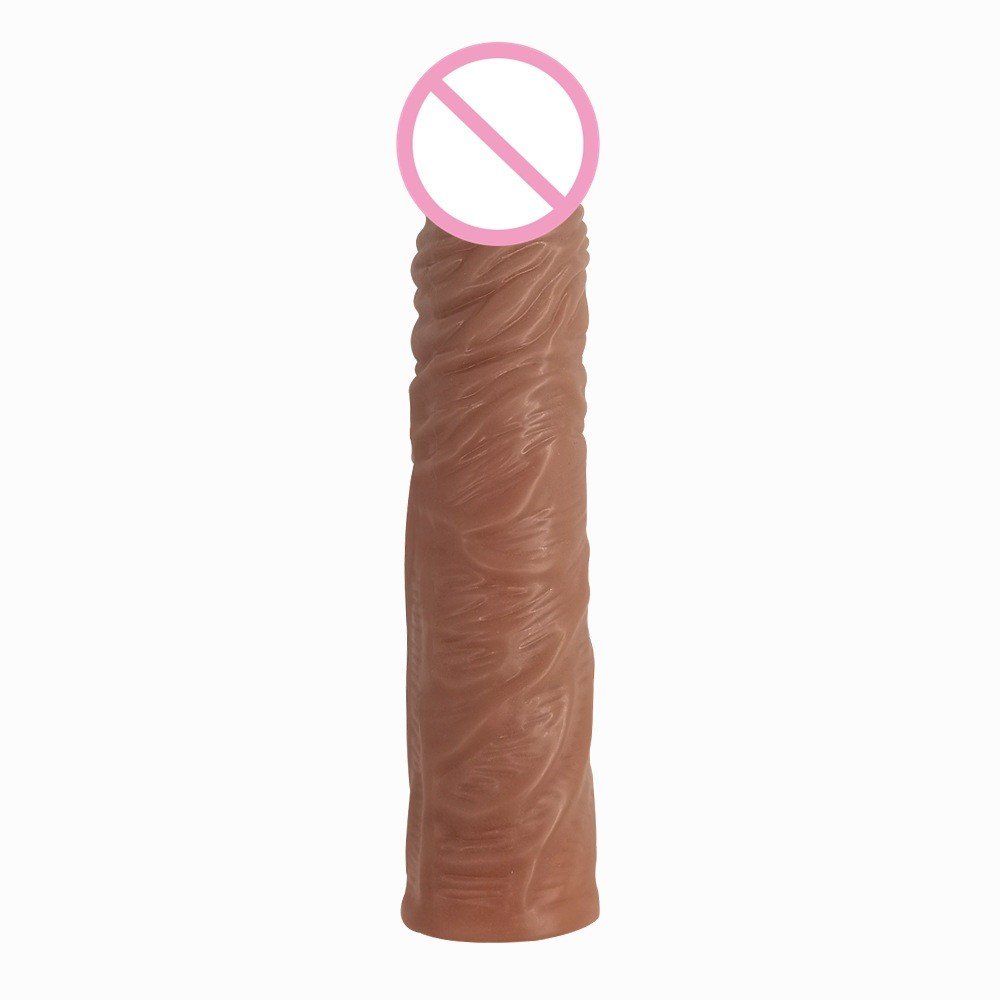 High Quality Remote Control Sex Toys For Men Silicone Male Penis Extender Vibrating Penis Reusable Tpe Dildos Condom