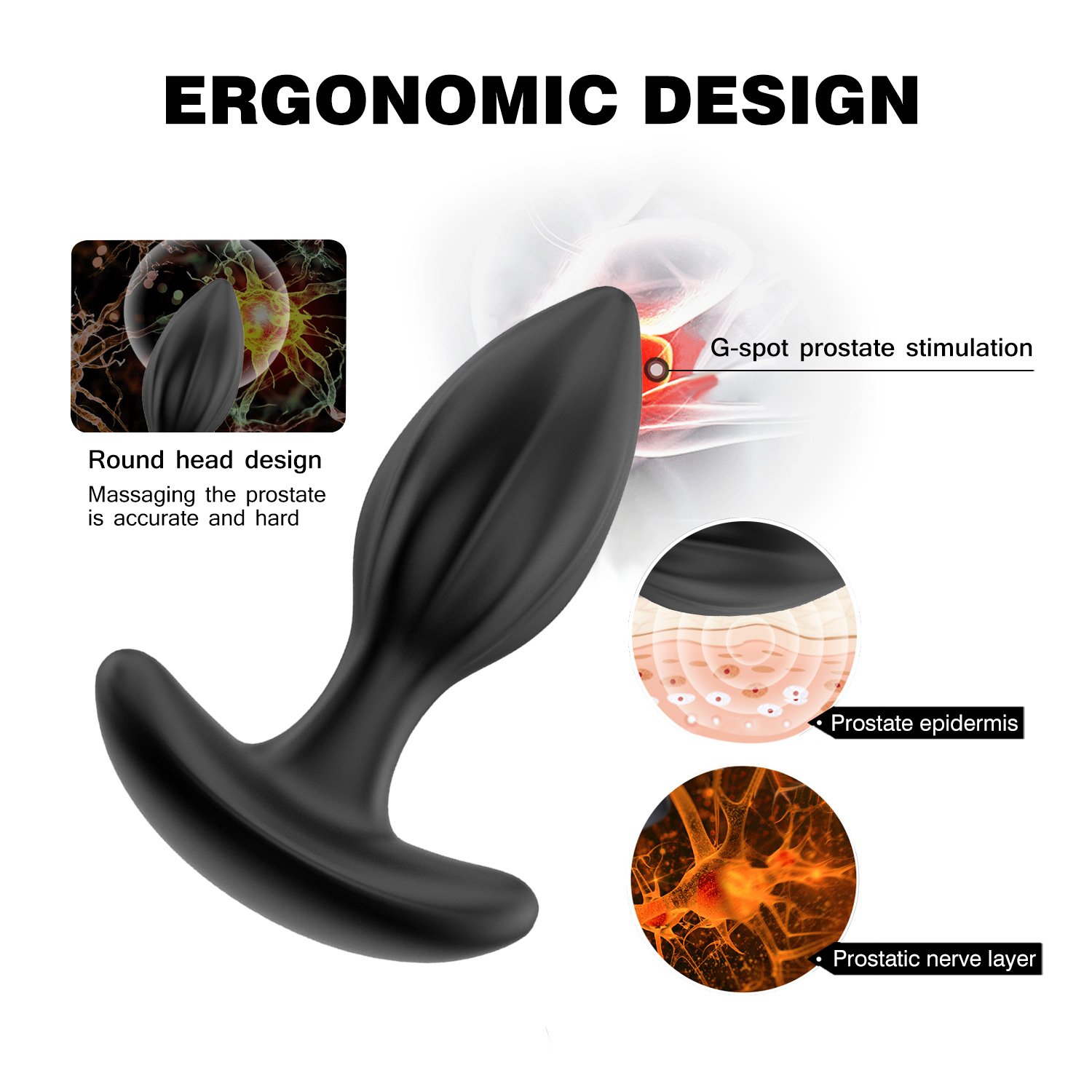 Hot Selling Anal Plug Set OEM ODM 3pcs Remote Vibrating Anal Butt Vibrator Porn Sex Toys Butt Plug Kit for Gay Men Couple