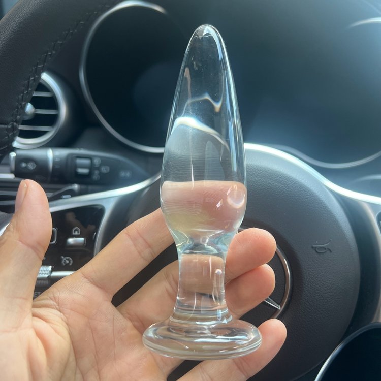 Modern Type Crystal Glass Anal Dildo Pussy Masturbate Adult Sex Toys For Men