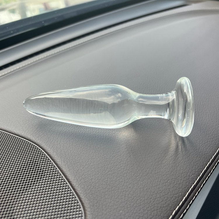 Modern Type Crystal Glass Anal Dildo Pussy Masturbate Adult Sex Toys For Men