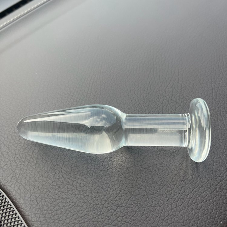 Modern Type Crystal Glass Anal Dildo Pussy Masturbate Adult Sex Toys For Men