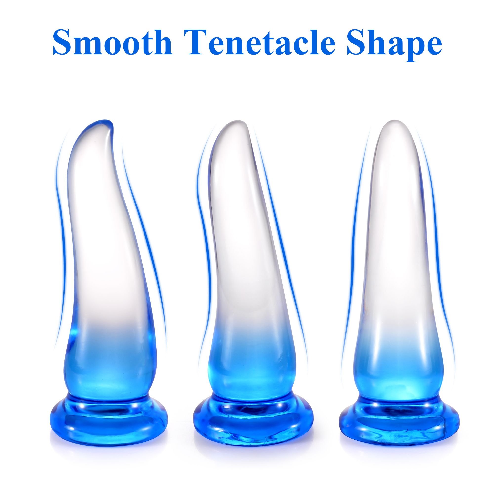 14-22.5cm Mixed Color Clear+Blue S Dildo Anal Toys Anus Intercourse Butt Plug Sex Toy For Women Men Gay Lesbian Couple xxx Play