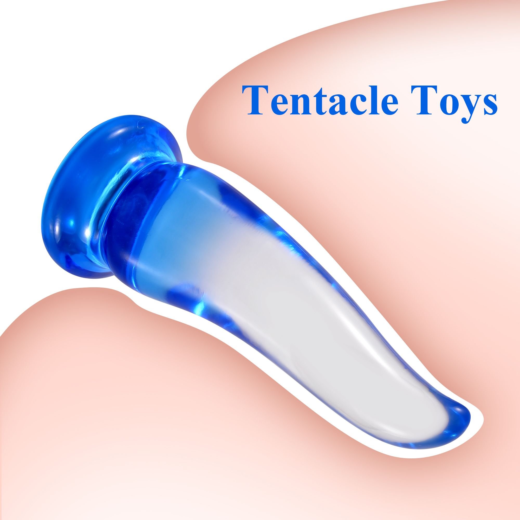 14-22.5cm Mixed Color Clear+Blue S Dildo Anal Toys Anus Intercourse Butt Plug Sex Toy For Women Men Gay Lesbian Couple xxx Play