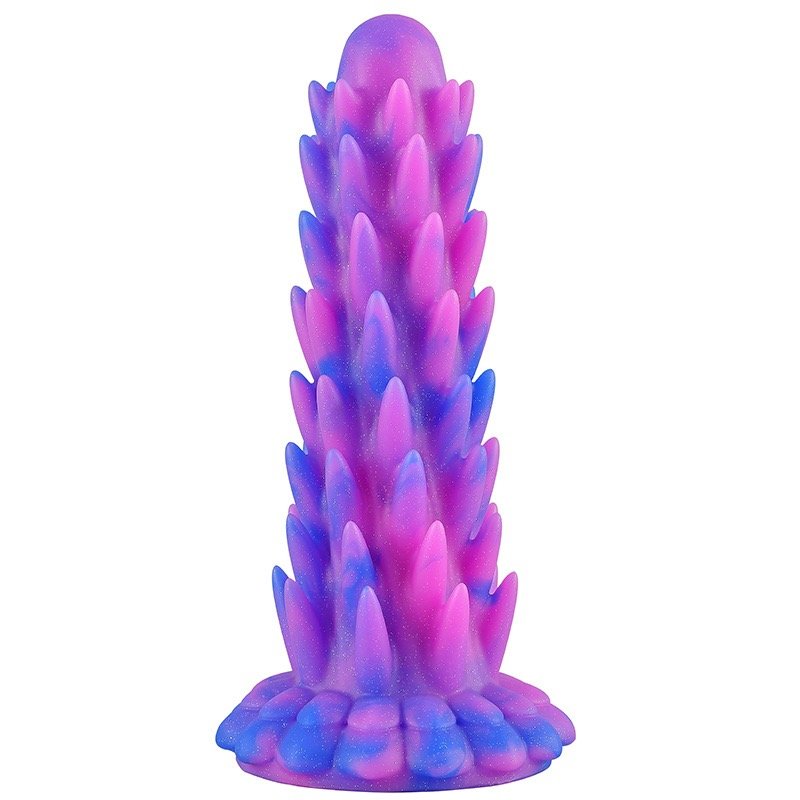 Women and Men's Masturbators Hedgehog Mixed Color Glowing Anal plug SM Toys Adult Silicone Vagina Anal Stimulation Dilation