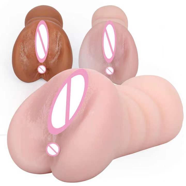 2 In 1 Adult Sex Toys Anal Man Masturbator Cup Realistic Pocket Pussy Vagina For Men