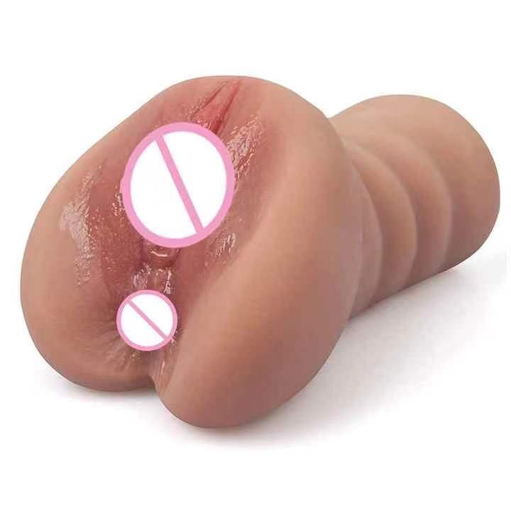 2 In 1 Adult Sex Toys Anal Man Masturbator Cup Realistic Pocket Pussy Vagina For Men