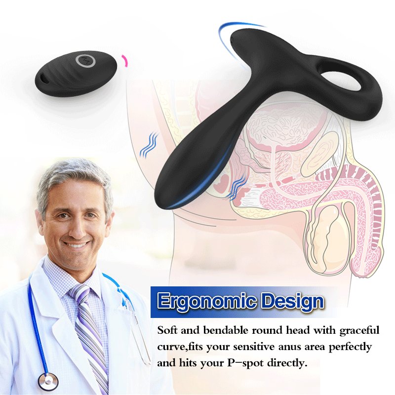 Top Quality Adult Products Rechargeable Male Prostate Massager Anal Male Sex Toys Anal Plug Vibrator