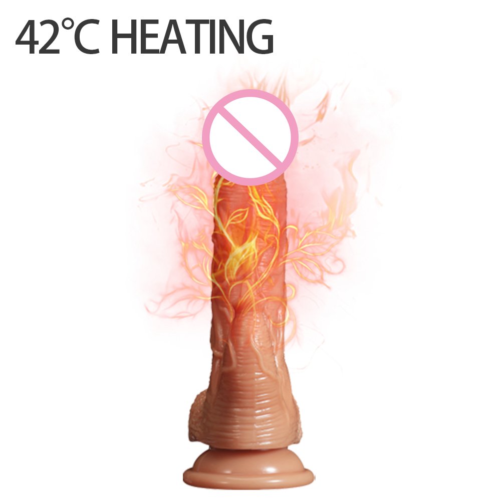 High Quality Wholesale Realistic Big Dildo Remote control Warming Vibrator Thrusting Dildo Vibrator For Women
