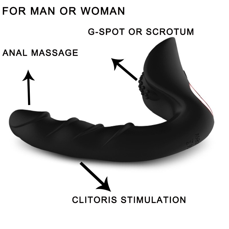 Male Prostata Massager Vibrating Waterproof Anal Plug Butt Plug Silicone Remote control G Spot Vibrator Anal Sex Toys For men