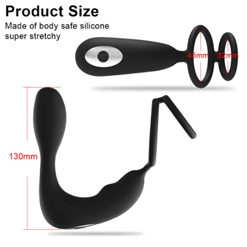 Wholesale Silicone Vibrating Anal Butt Plug Male G Spot Prostate Massager Vibrators Sex Toys For Men Masturbation