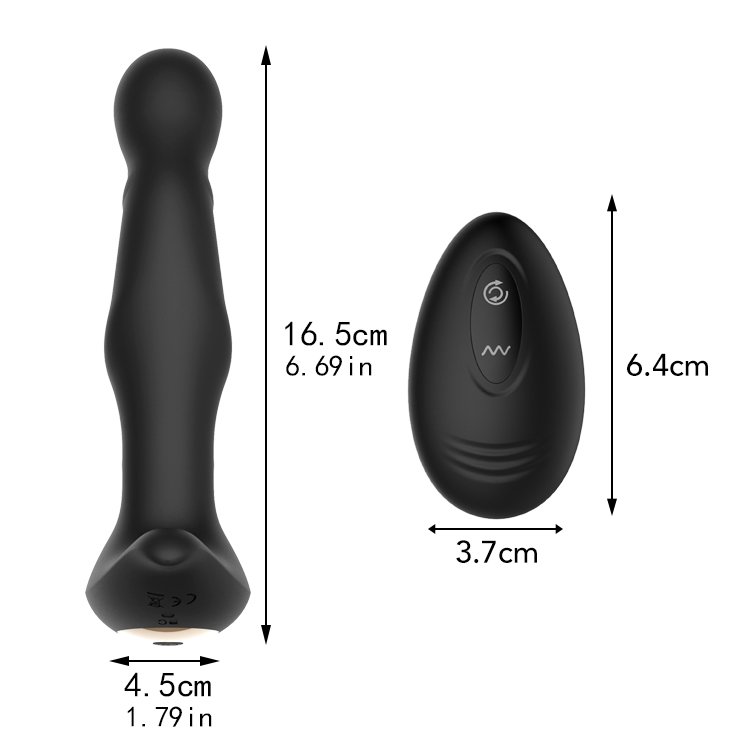 Rechargeable Silicone Sex Toys Rotating Anal Plug Powerful Vibrating Massageador Prostata Prostrate Massagermasturbation For Man
