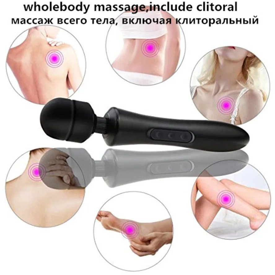 Body Massage Vagina Magic Wand Massager AV Vibrators Dildo Masturbator Product Clitoris Stimulator Adult Toy Women Men Penis