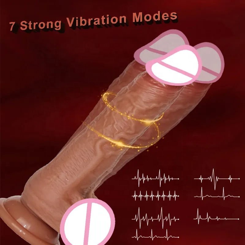 Realistic Thrusting Dildo Vibrator 7.87 inch Vibrating Dildos Heating Anal Clit G Spot Stimulation Adult Sex Toys For Women