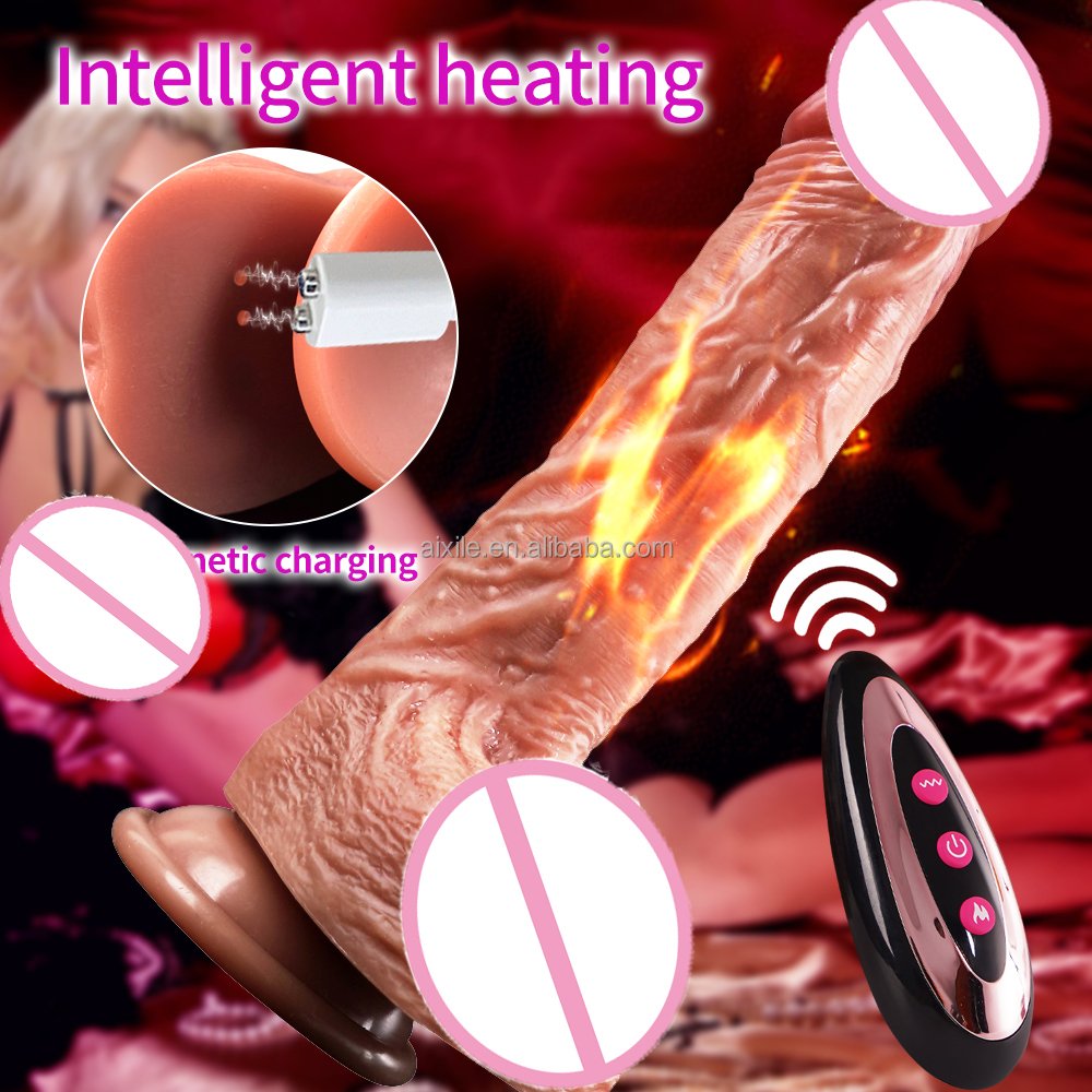 Realistic Thrusting Dildo Vibrator 7.87 inch Vibrating Dildos Heating Anal Clit G Spot Stimulation Adult Sex Toys For Women