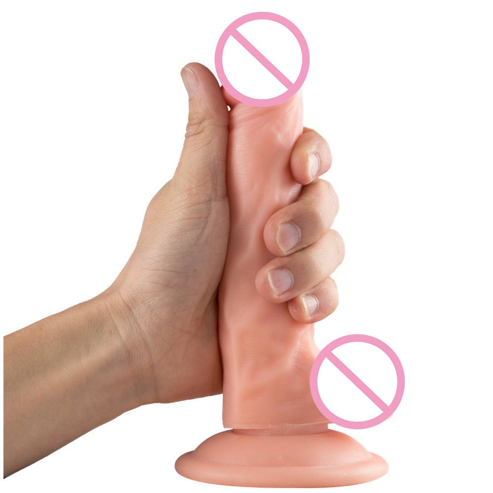 Realistic Deep Anal Dildo Massage Cheap Pussy Masturbation Black PVC Dildo Sex Toy For Women