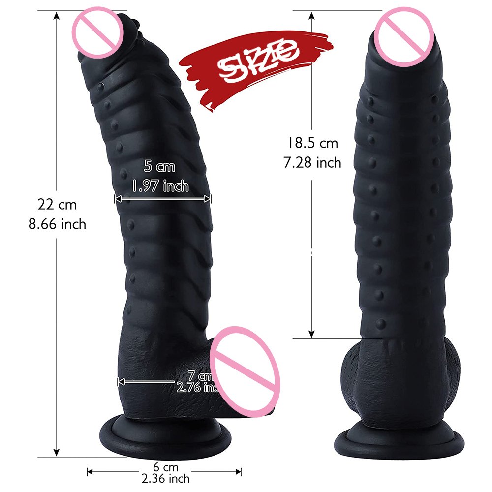 22cm Animal Dick Thrusting Dragon Dildo Dinosaur Scales Penis Big Suction Cup Adult Anal Sex Toys Strapon Women Masturbator