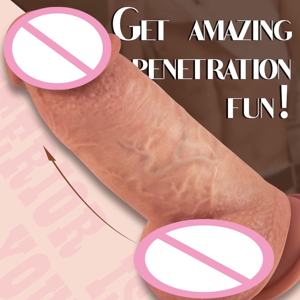 Hot 2.67'' Diameter Thick Huge Realistic Silicone Dildo with Strong Suction Cup G-spot Giant Dildo Anal Sex Toys for Women