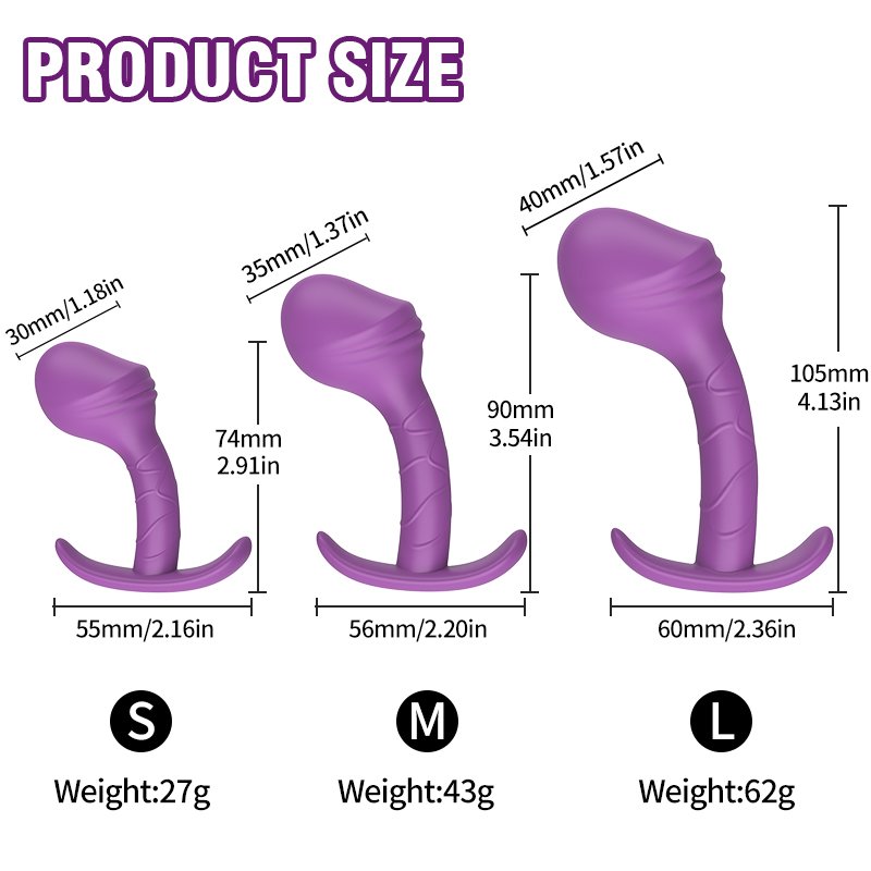 Silicone Butt Plugs Set Anal Training Kits Anal Plugs Adult Sex Toys For Women Men and Beginners