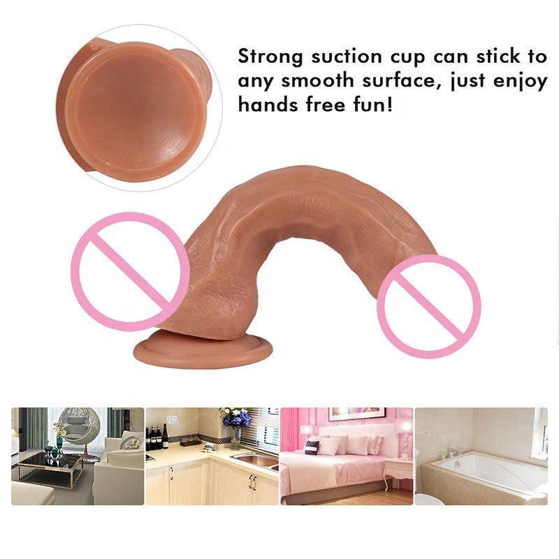 Realistic Water Spray Dildo with Suction Cup Penis Massage Anal Plug Adult Sex Toy for Women Men Couples
