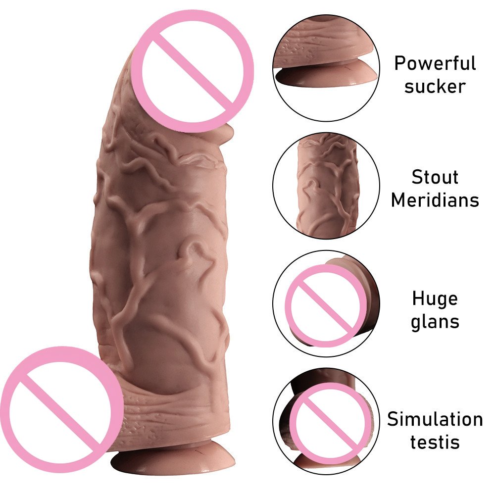 Thick and dildo sex toys for female adult sexual toys, PVC anal plug penis sex toys for male masturbators, fake penis toys