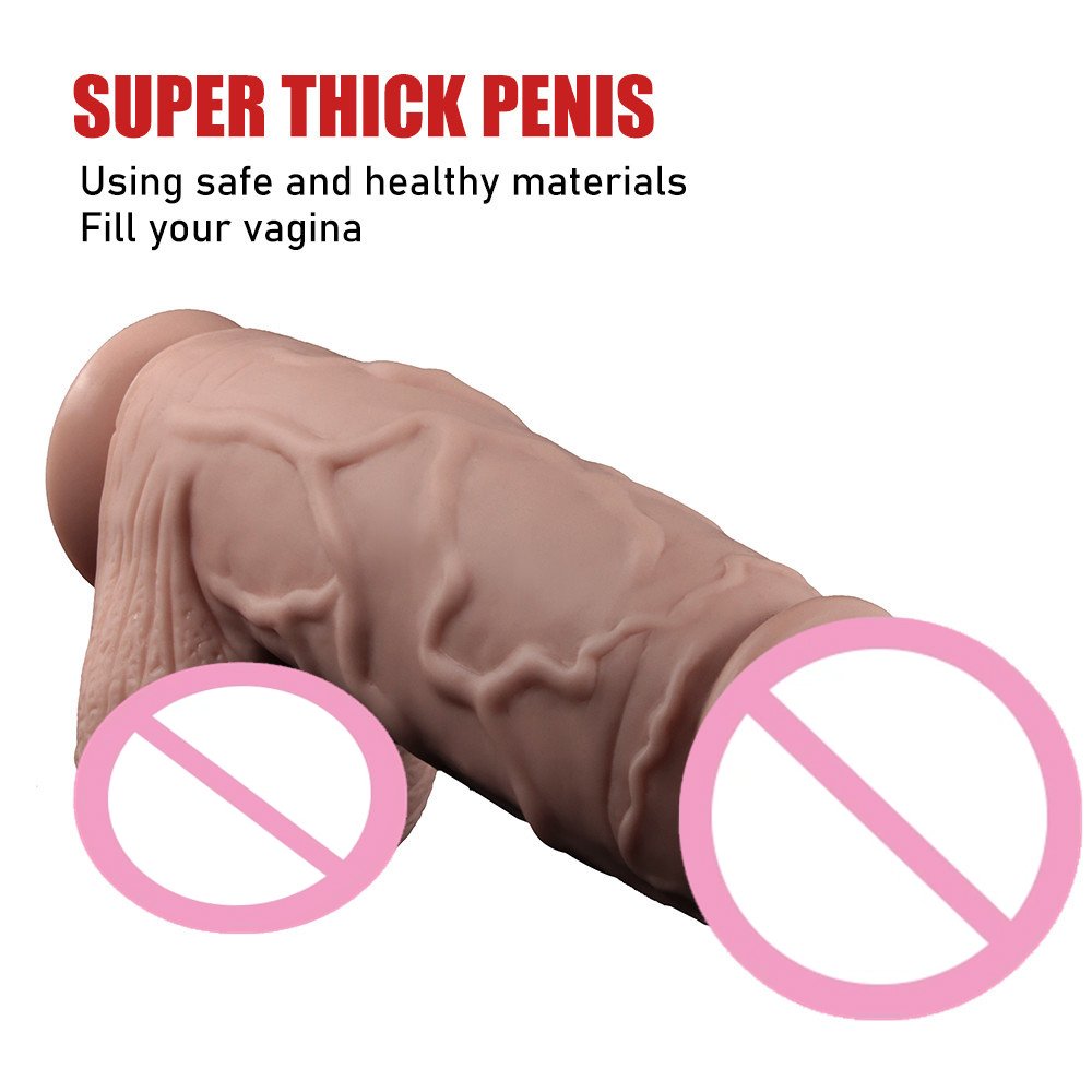 Thick and dildo sex toys for female adult sexual toys, PVC anal plug penis sex toys for male masturbators, fake penis toys