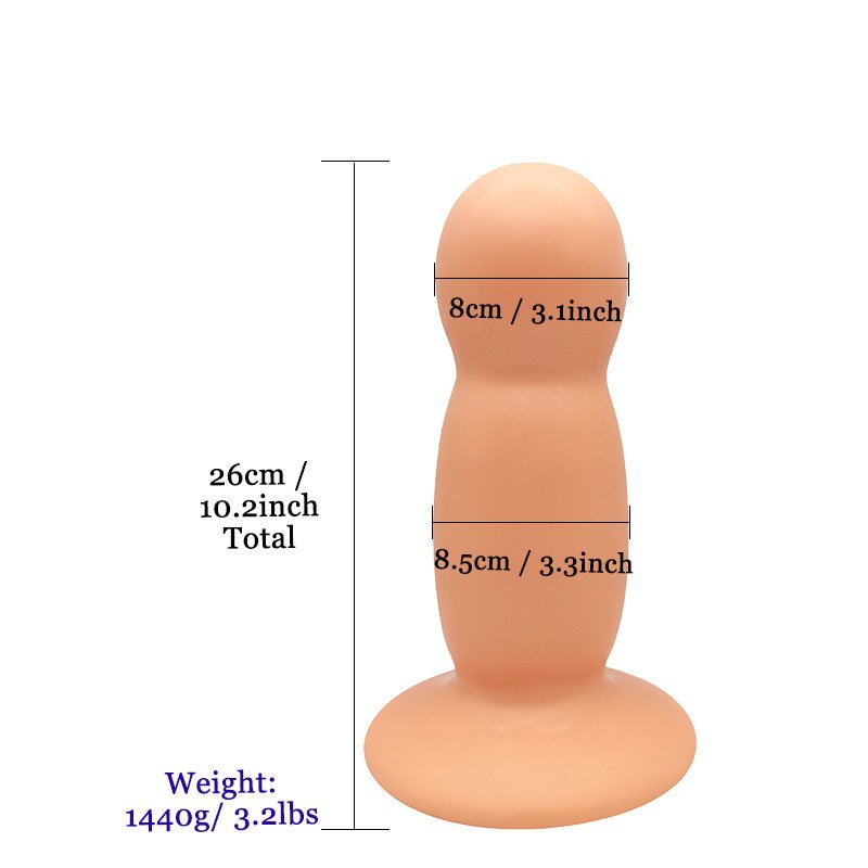 10.2 Inch 3.2 LB Super Huge Anal Plug Dildo Prostate Massage Big Buttplug Dilator Sex Toys For Men Women