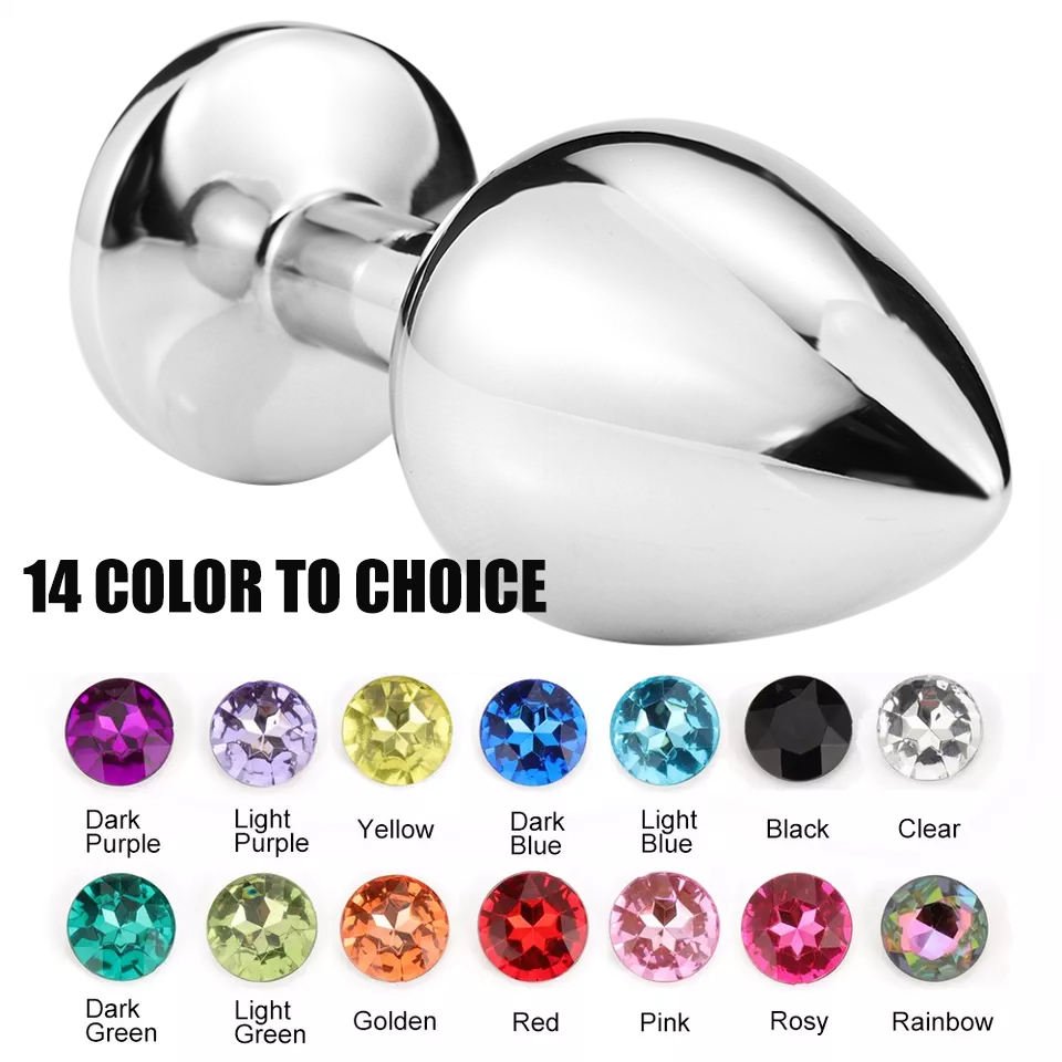 Butt Plug Hot Sale Aluminium Alloy Color Metal Anal Plug Jewel Anal Toys Fun Sex Toys For Woman