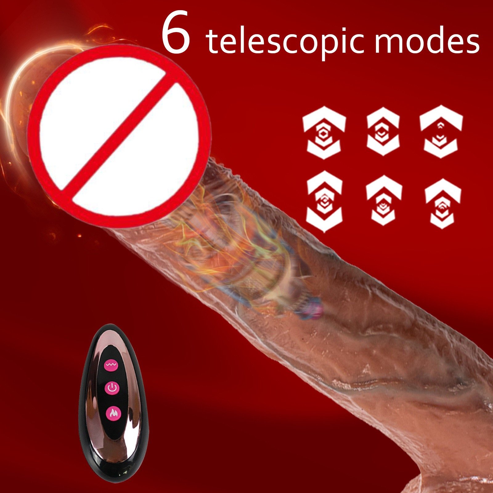 2024 New Trending Body Safe Silicone Anal Sex Toys For Women Couple Remote Control 9 Inch 23 CM Realistic Thrusting Dildos