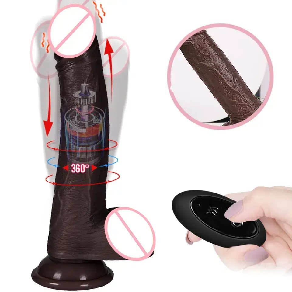 3 in 1 Automatic Telescopic Vibrating Rod Hand-free G-spot Dildos Female Dildo Vibrator Sex Machine for Woman