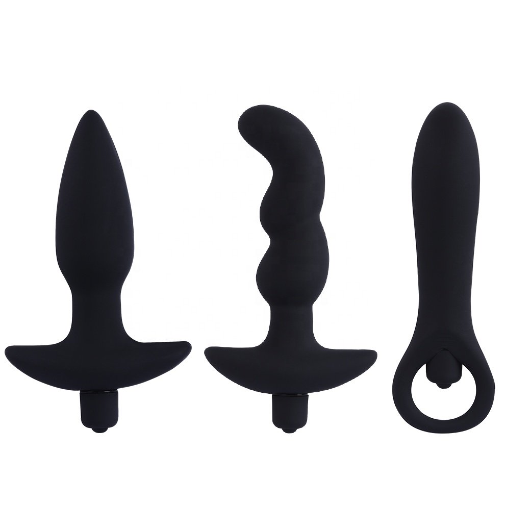 Multi-speed Vibration Massager Mode Medical Silicone G Spot Anal Beads Butt Plug Gay Sex Toys For Men Women