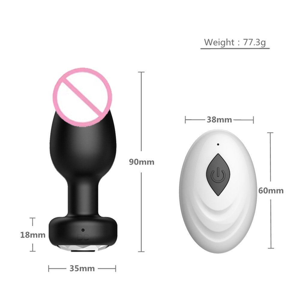 Hot Sale Anal Plug Vibrator Remote Control Butt Plug Wireless Anal Toys For Men Women Gay W24-289