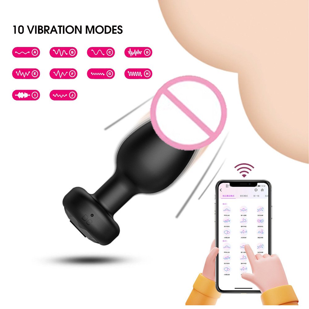 Hot Sale Anal Plug Vibrator Remote Control Butt Plug Wireless Anal Toys For Men Women Gay W24-289