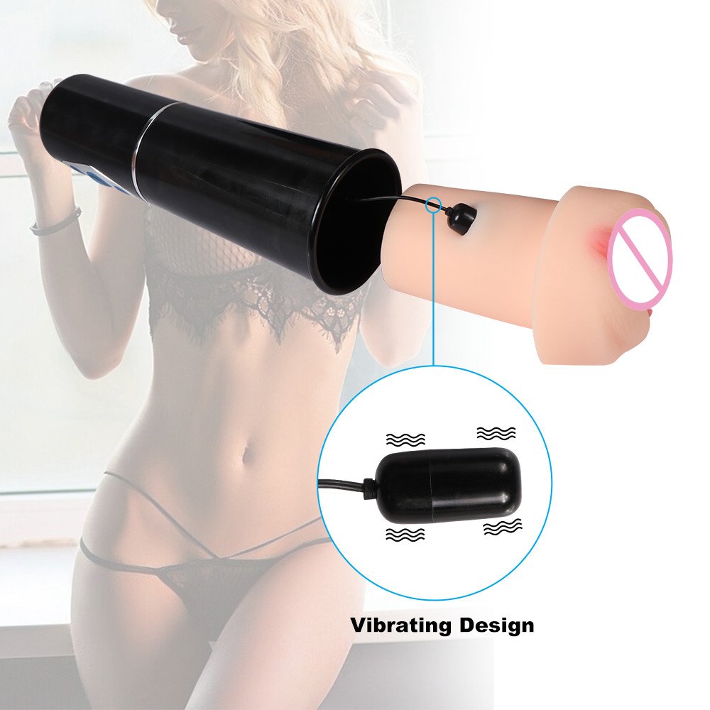 Realistic vagina pussy male masturbator cup vibrator automatic sucking simulation vagina insertion heating sex toys for men