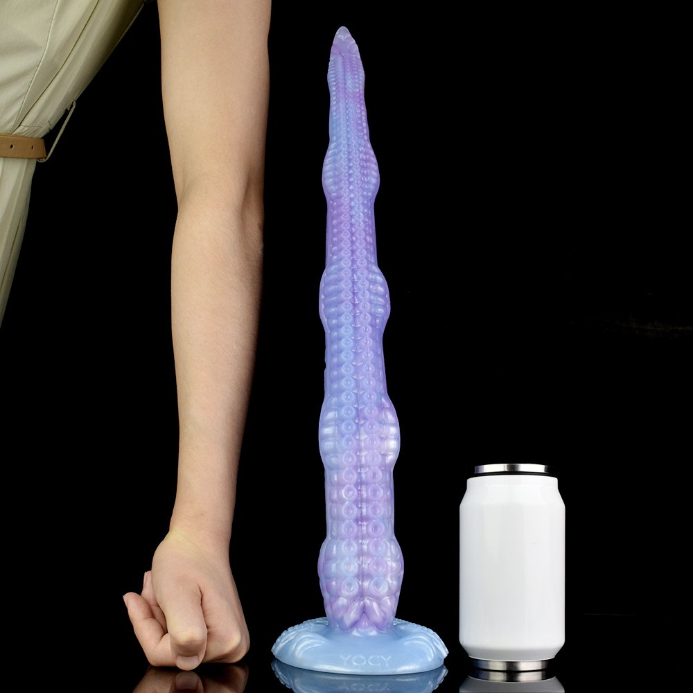 YOCY 17.71inches Huge Tentacle Dildo Dragon Anal Dildo,Huge Monster Silicone Dildos Anal Plug Prostate Massager, Fantasy Dildo