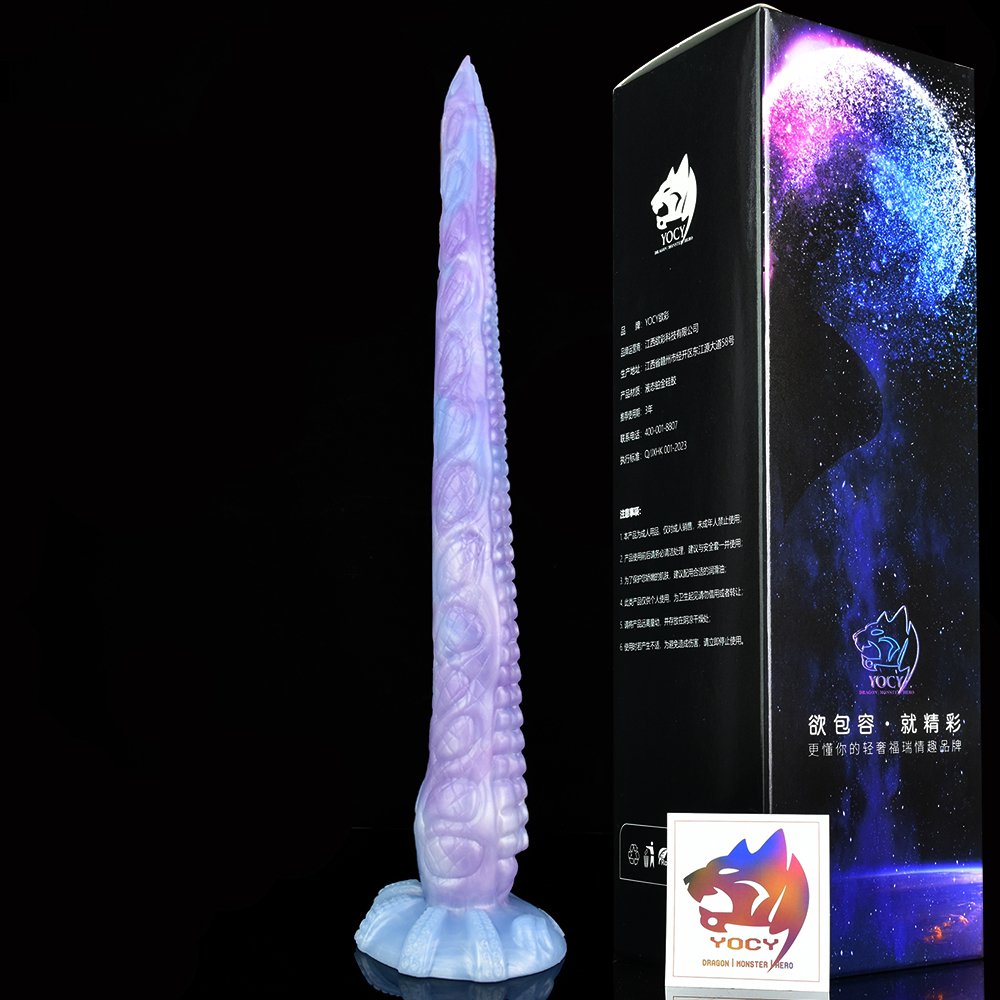 YOCY 17.71inches Huge Tentacle Dildo Dragon Anal Dildo,Huge Monster Silicone Dildos Anal Plug Prostate Massager, Fantasy Dildo